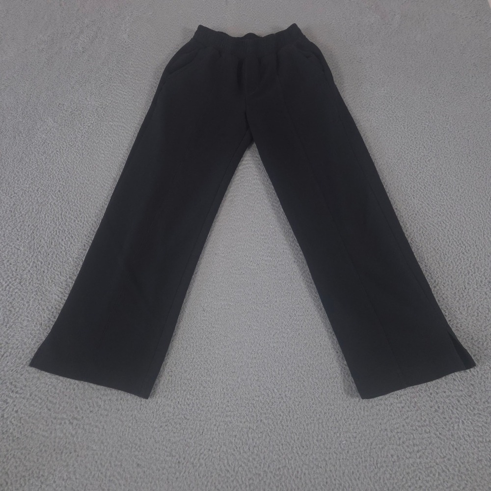 Old Navy Pants Womens Small Black Dynamic Fleece High-Waisted Wide‎ Leg Trouser